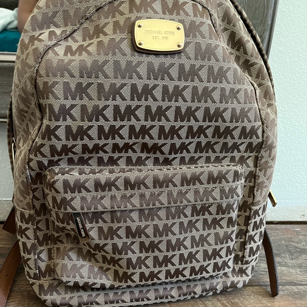 Michael kors logo backpack